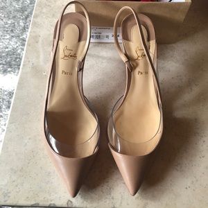 Christian Louboutin Optisexy Clear Slingback Pump